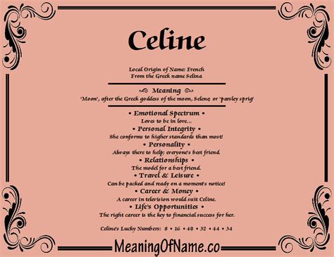 celine bedeutung.